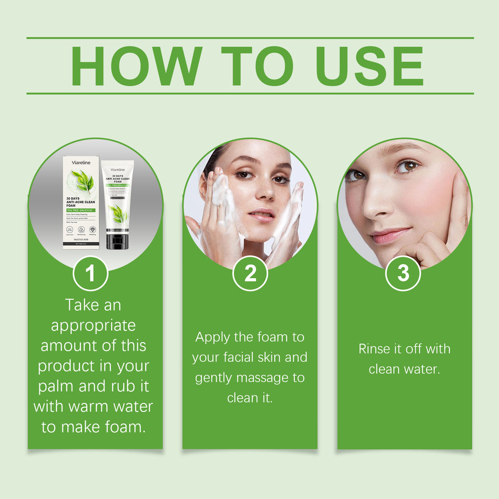 Viareline Salicylic Acid Facial Cleanser | Oil Control & Pore Refining