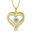 Eternal Heart Necklace for Women Personalized Heart PendantChoker Necklace Neck Chain