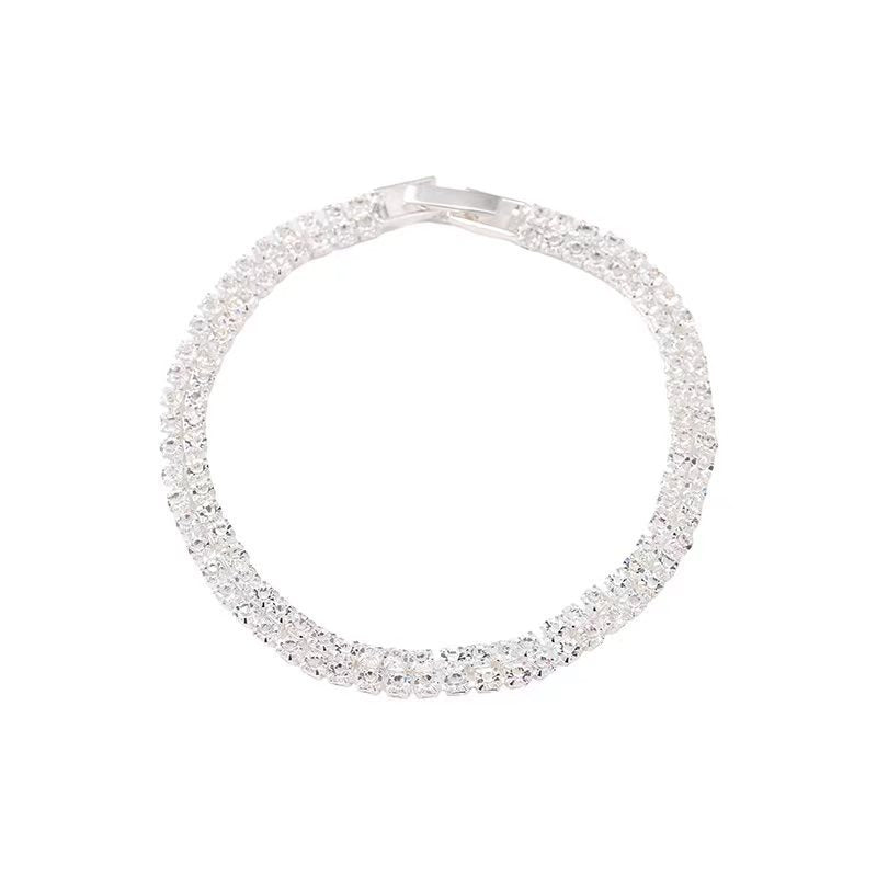 Full Diamond Zircon Couple Bracelet