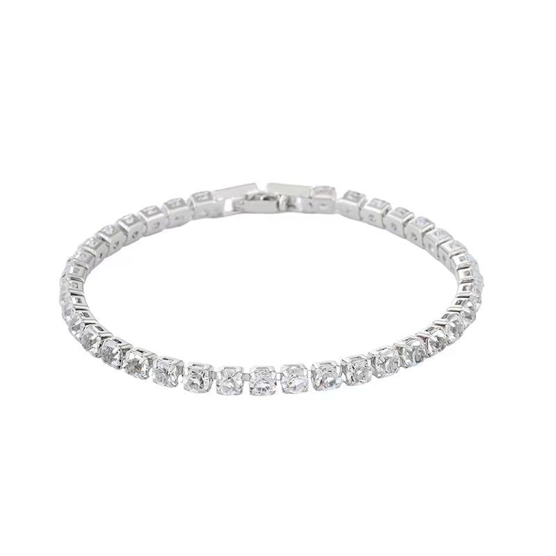 Full Diamond Zircon Couple Bracelet