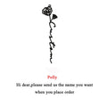 New Custom Name Rose Necklace For Lover Personalized Gold Color Flower Name Charm Necklaces Women Couple Love Gift