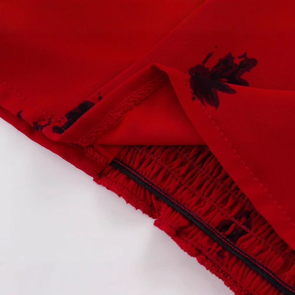 Red Camisole Crop Top