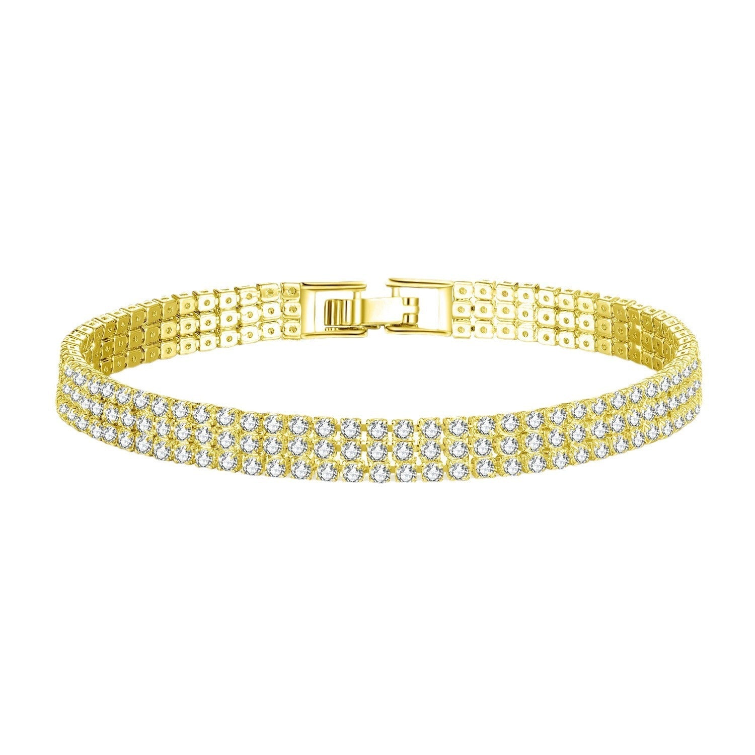 Full Diamond Zircon Couple Bracelet